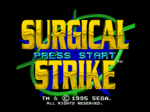 Surgical Strike title screen for Sega CD